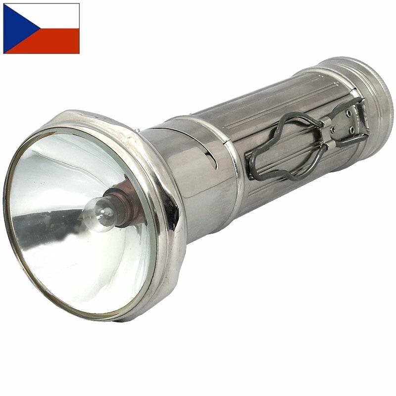 チェコ軍 ハンドライト シルバー S デッドストック EE695NN 懐中電灯