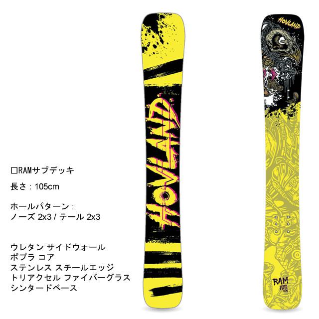 HOVLAND SNOWSKATE RAM 105CM BUCKSHOT DECK コラボCOMPLETE
