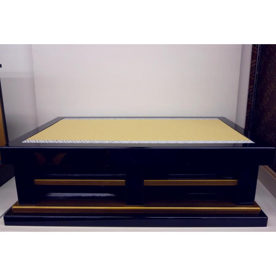 端午の節句☆飾り台単品☆30号 組み立て式黒塗り畳台 嵐山(横幅90