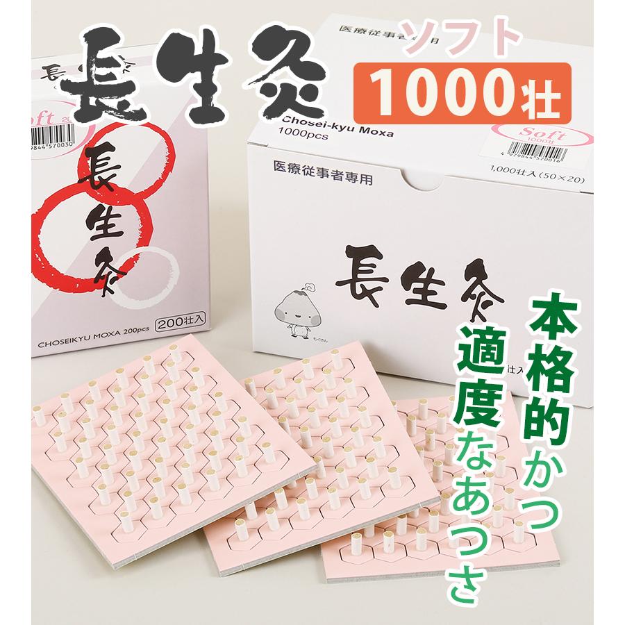 灸 お灸 長生灸 ソフト 1000壮 山正 やましょう ヤマショウ おきゅう