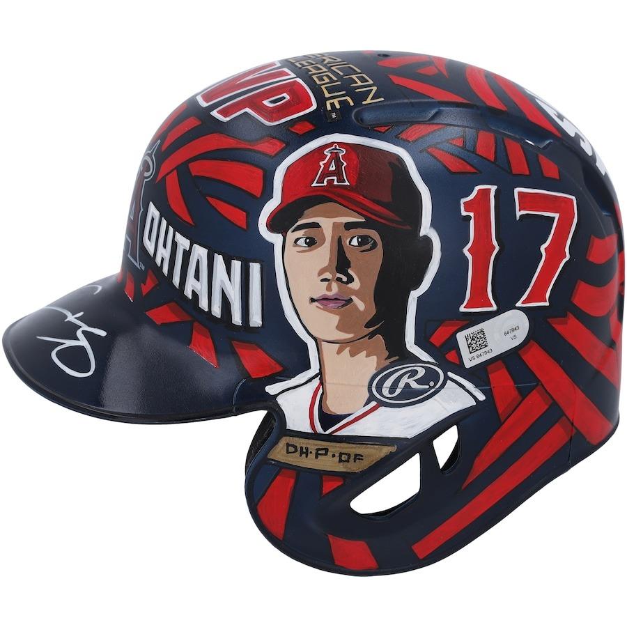 MLB 大谷翔平 エンゼルス 直筆サイン ミニヘルメット 世界7個限定