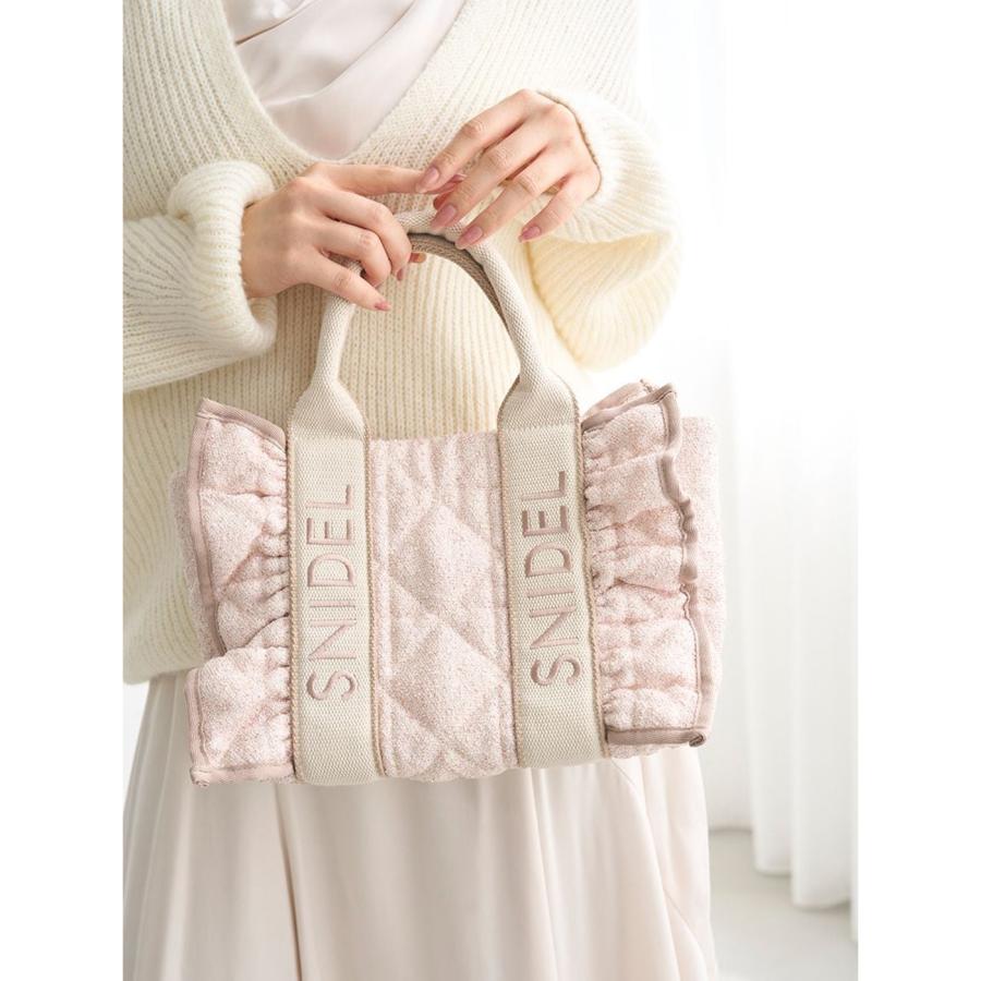 SNIDEL（スナイデル） フリルキルティングロゴバッグ swgb255620