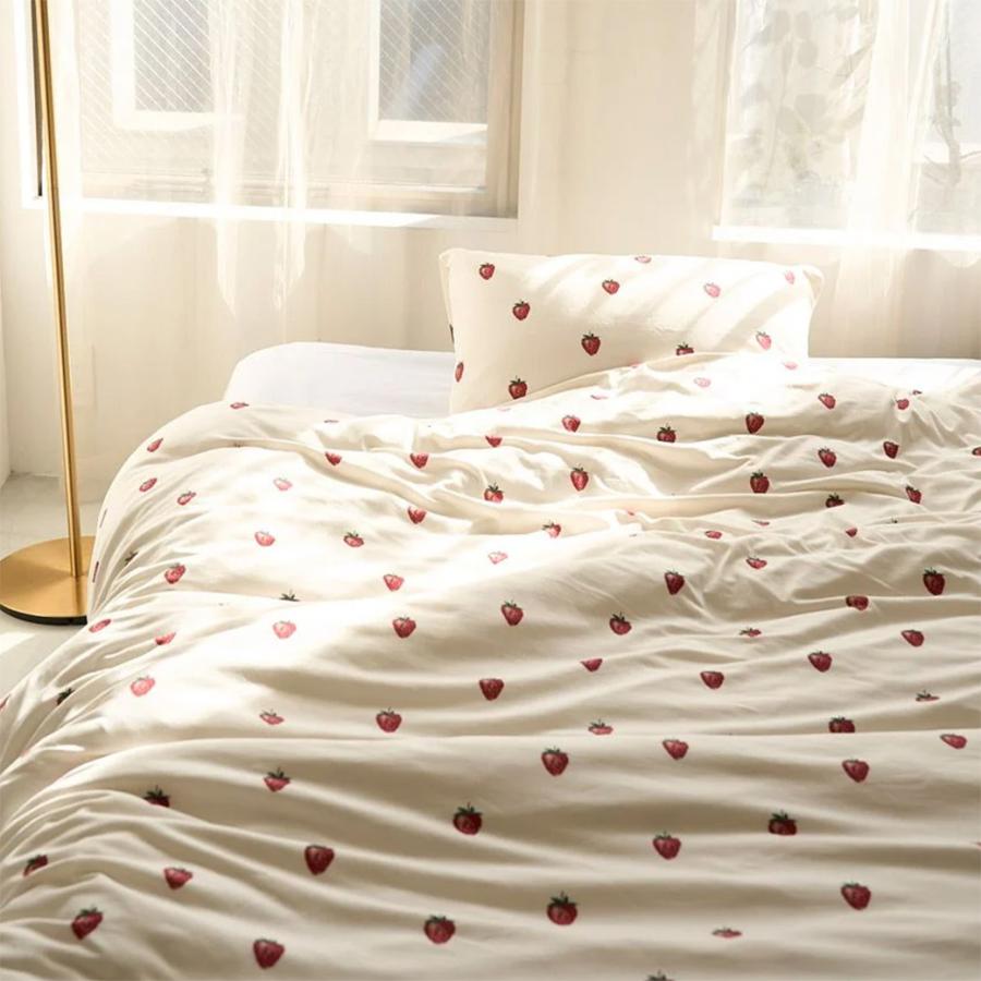 gelato pique（ジェラートピケ） Sleep ストロベリー柄2点セット