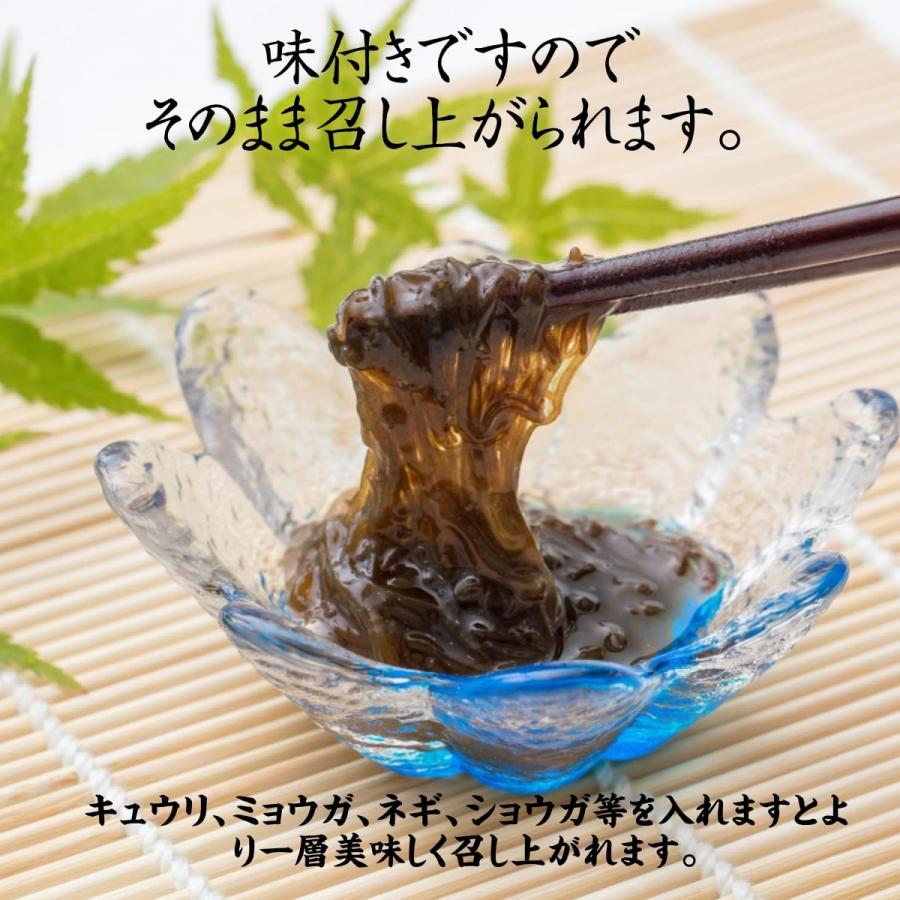 仙崎海産 沖縄県産 味付き 太 もずく (黒酢) 2.52kg (70g × 3個) 12