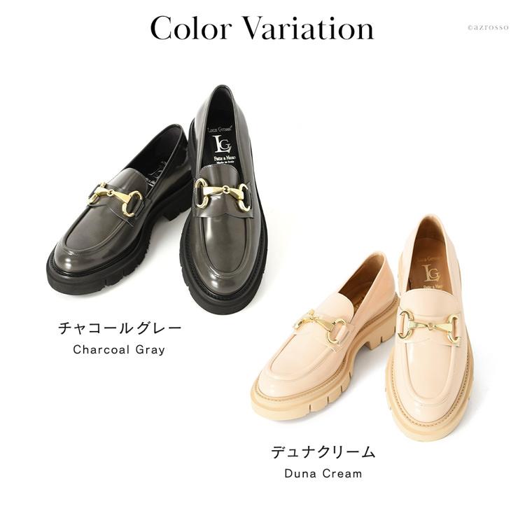 Luca Grossi（ルカグロッシ） ビットローファー 本革 厚底