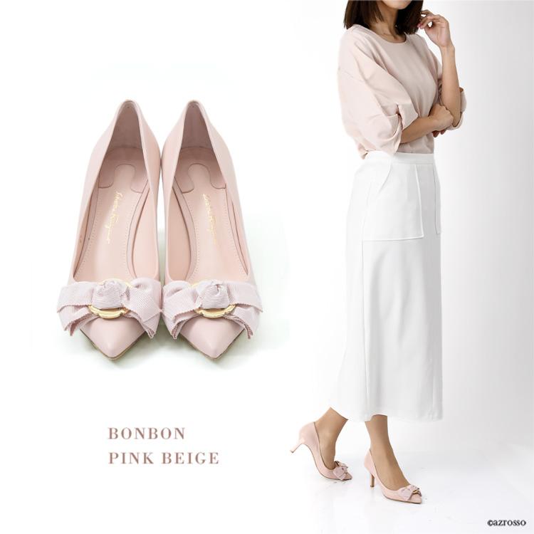 FERRAGAMO（フェラガモ） パンプス リボン ポインテッドトゥ
