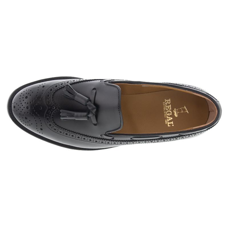 REGAL（リーガル） メンズ タッセル ローファーJE03AH 幅広3E ブラック