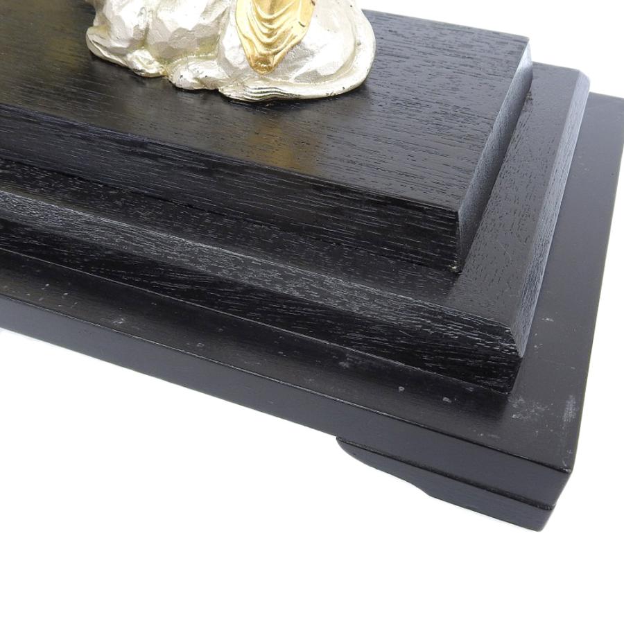 宗道 自在観世音菩薩 牛智留の図 純金 FINE GOLD 純銀 置物 希少 レア