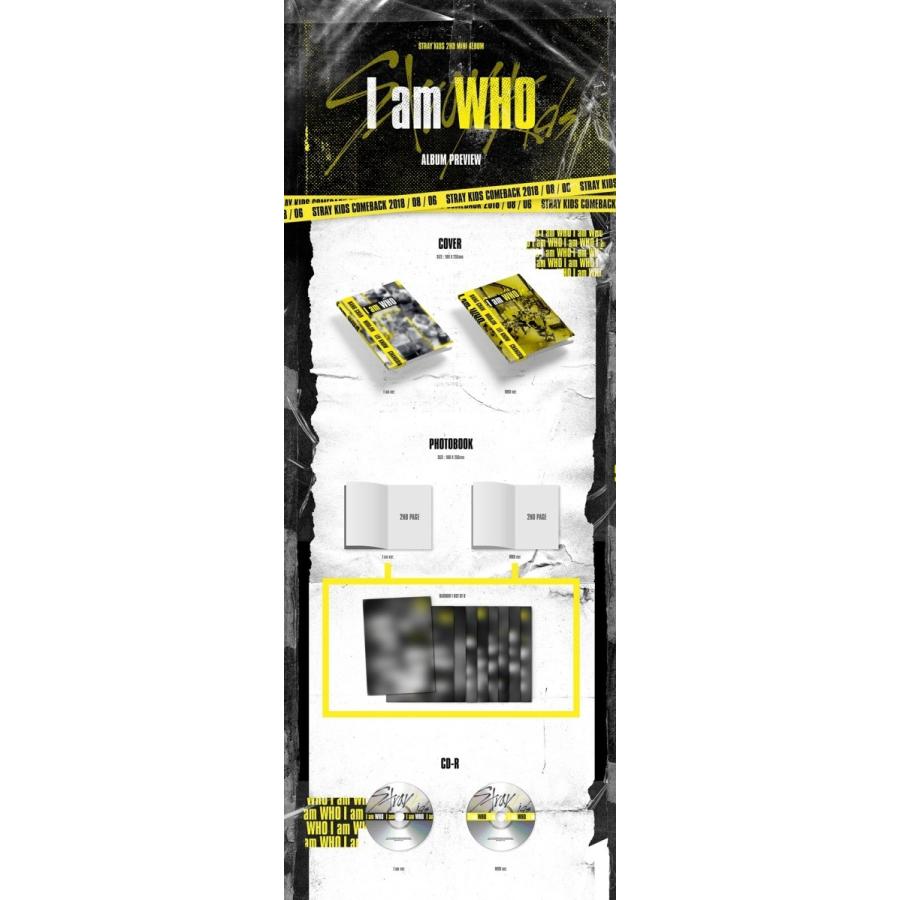 STRAY KIDS I AM WHO 2ND MINI ALBUM ストレイキッズ 2集 ミニアルバム