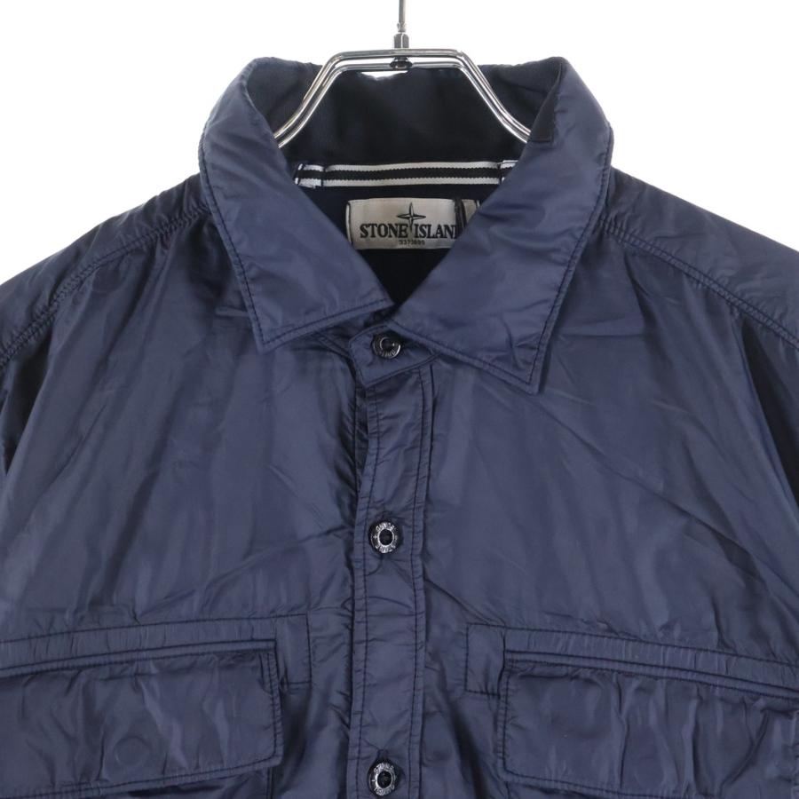 STONE ISLAND（ストーン アイランド） Nylon Buttoned Up Shirt ロゴ