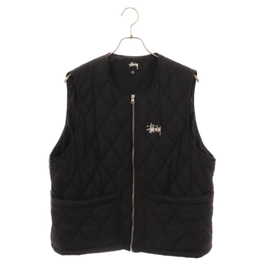 STUSSY（ステューシー） Diamond Quilted Vest キルティングジップ
