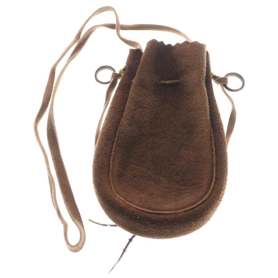 goro's（ゴローズ） K18付きフラワーコンチョ付きマチ付き巾着ポーチ L