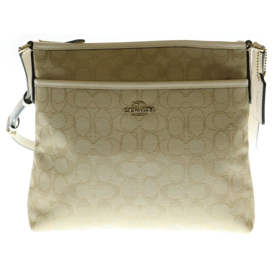 COACH（コーチ） ショルダーバッグ サコッシュ ホワイト×ベージュ