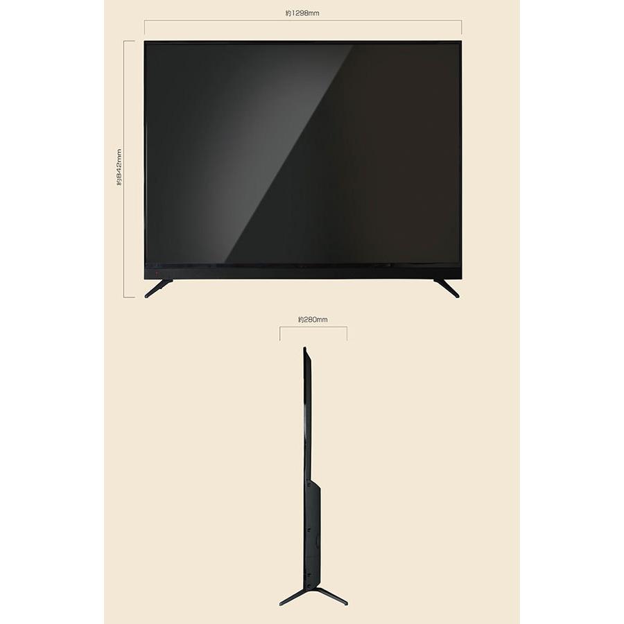 液晶テレビ 58インチ 4Kチューナー内蔵QLED液晶テレビ BS CS 外付けHDD