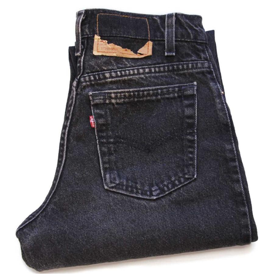 Levi's（リーバイス） 90s USA製 550 ブラック デニムパンツ 5 M☆165