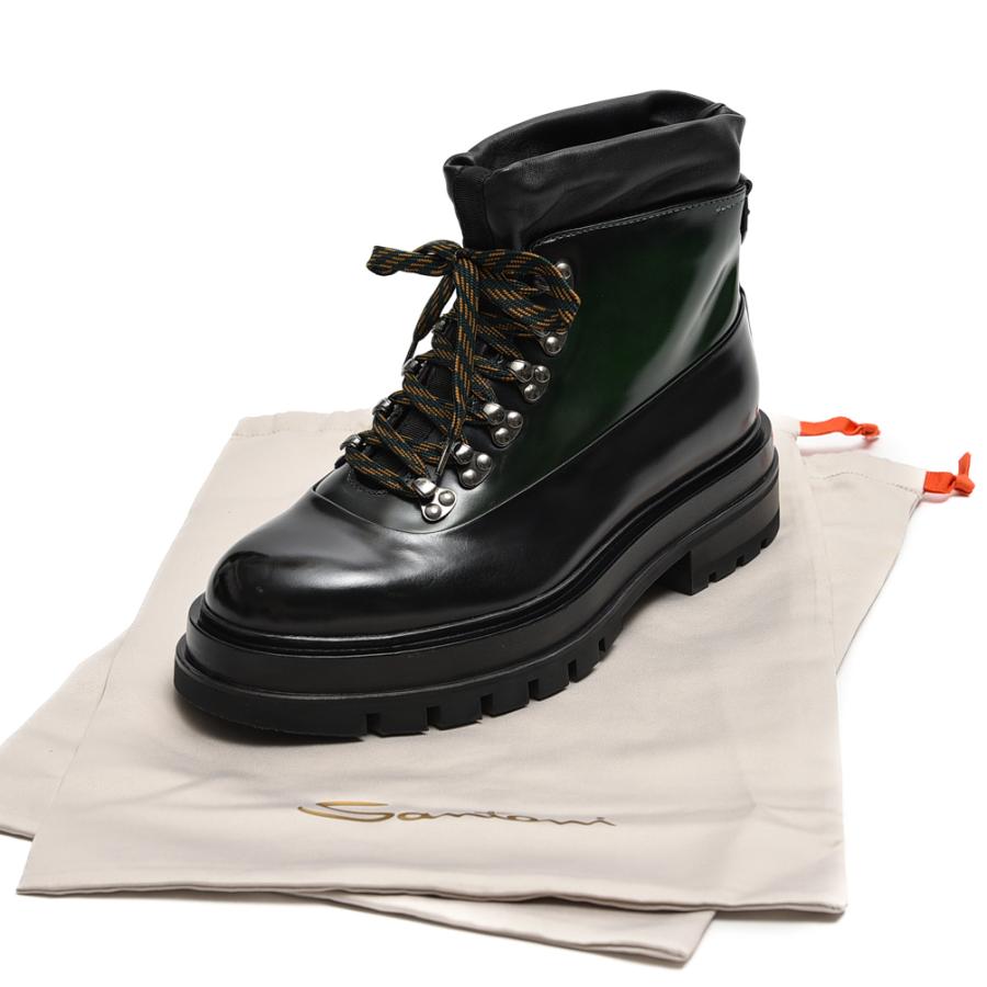SANTONI（サントーニ） サントーニ / レザーバイカラーレースアップ