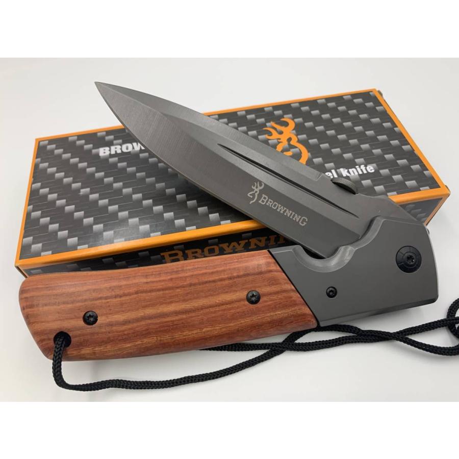 DA52 NEUTRAL KNIVES BROWNING 重厚サムスタッドフォールディング