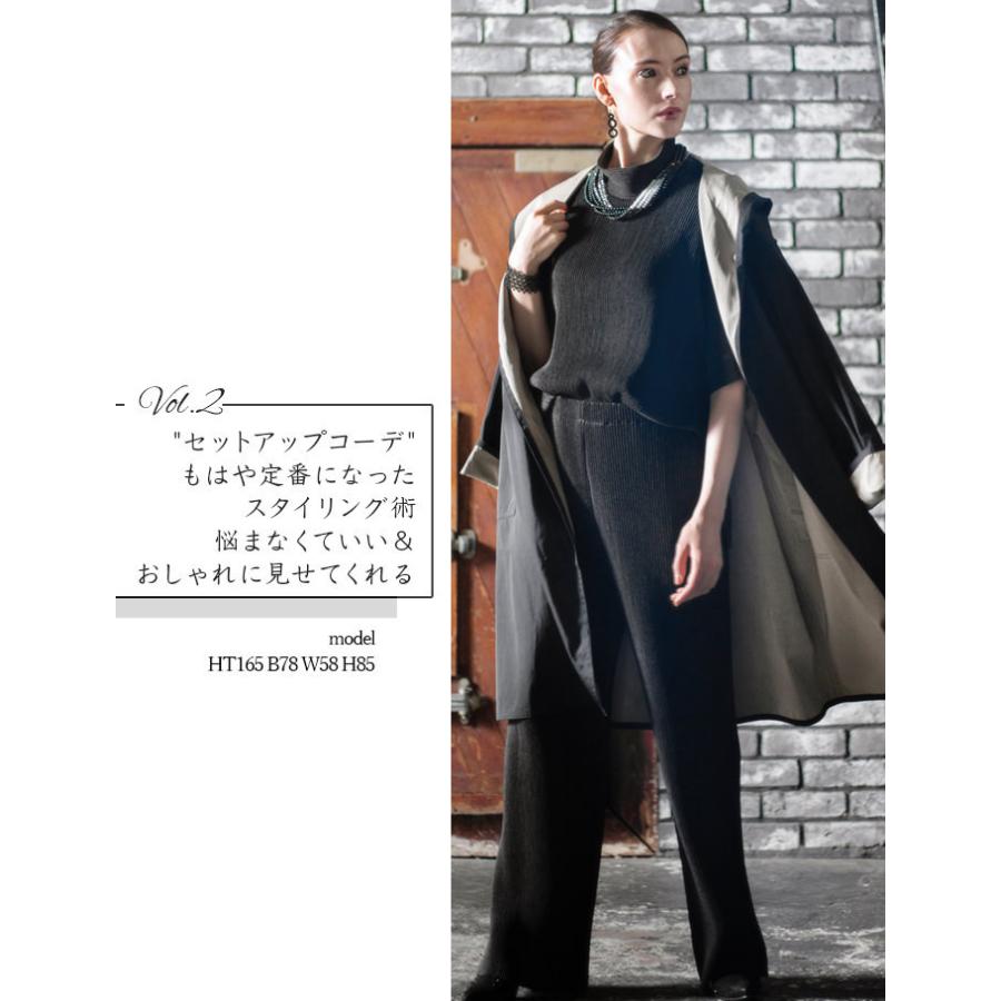 SPECCHIO（スペッチオ） シャトルプリーツ ワイド ストレート パンツ