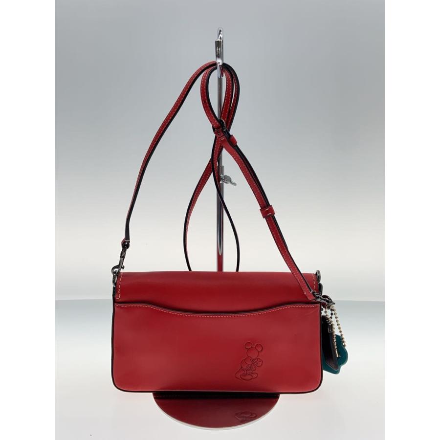 COACH◇×Disney/ミッキー/ショルダーバッグ[仕入]/レザー/RED/DK-20215