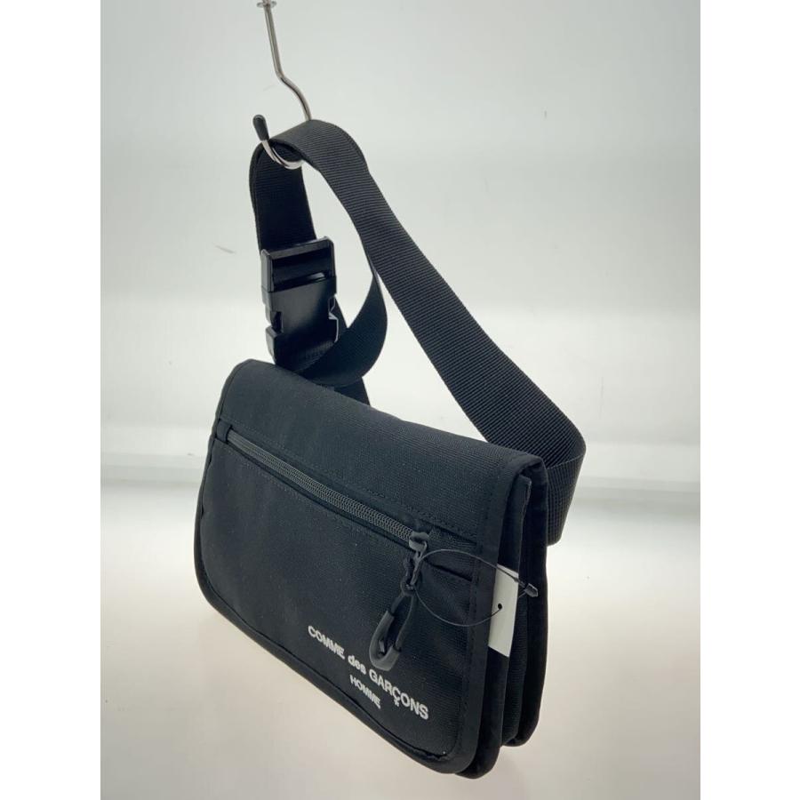 COMME des GARCONS HOMME◇ショルダーバッグ/ナイロン/ブラック/HN-K