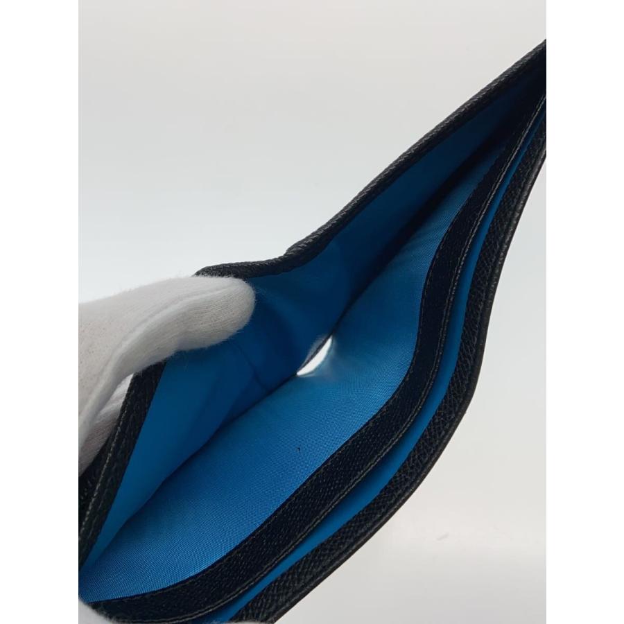 BVLGARI◇2つ折り財布/レザー/BLK/無地/メンズ/30396 : セカンド