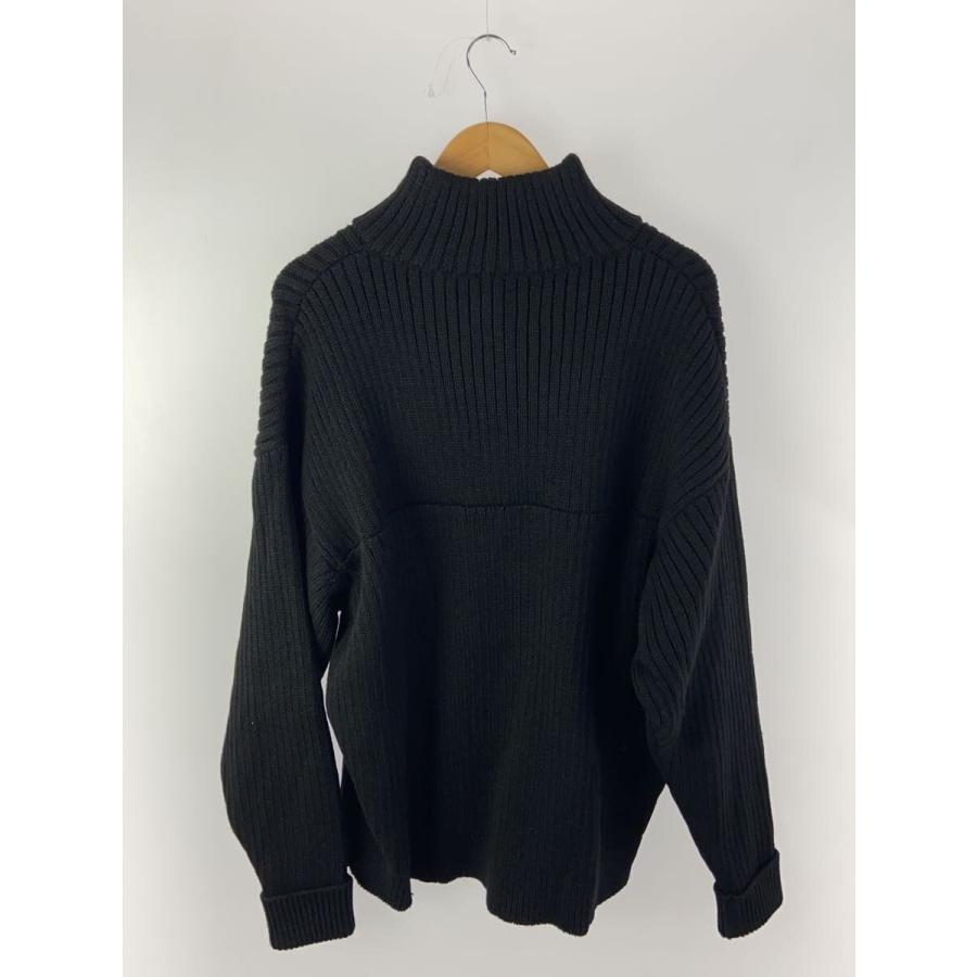 WTAPS◇SUB SWEATER POLY/ニット/3/ポリエステル/BLK/無地/242MADT-K