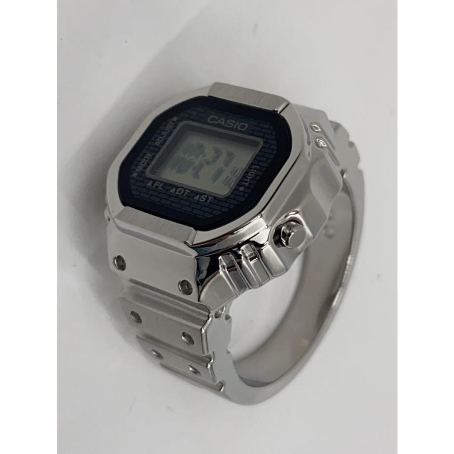 CASIO◇RING WATCH/クォーツ腕時計/デジタル/BLK/SLV/CRW-001/リング