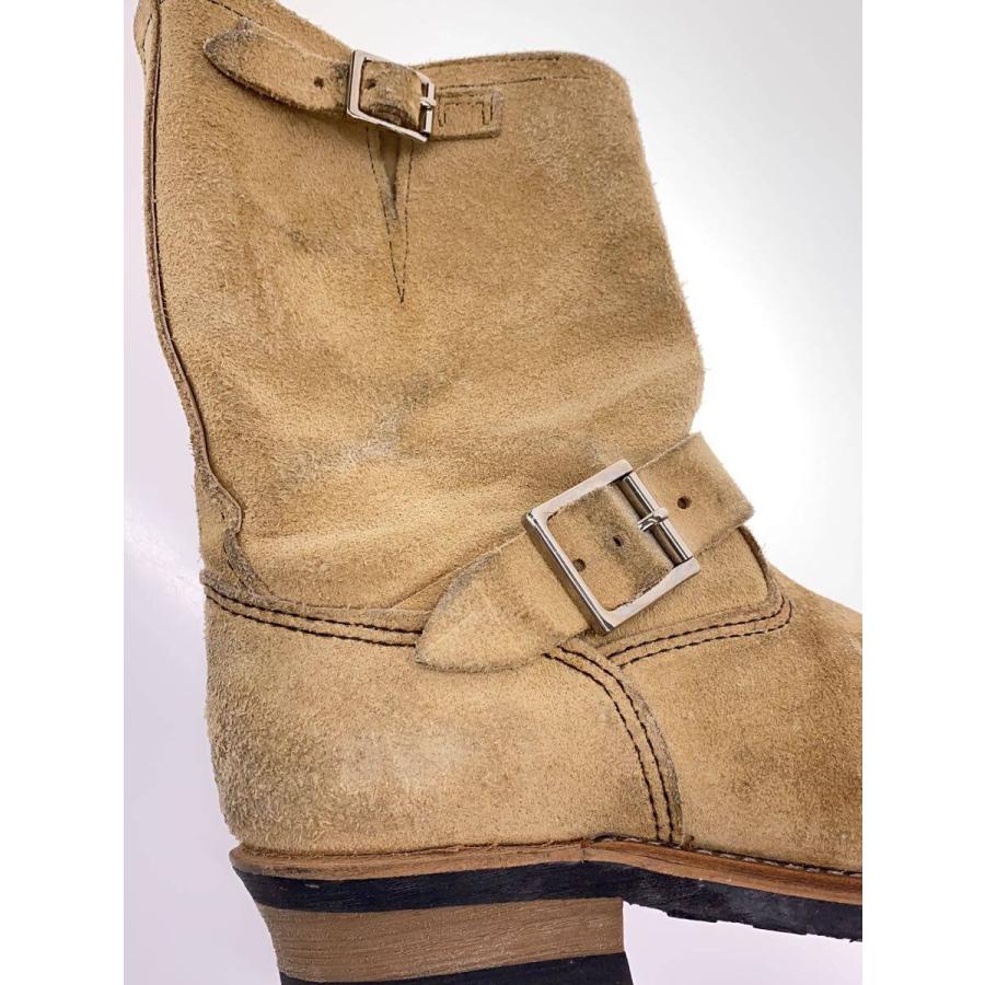 RED WING◇エンジニアブーツ/US8.5/BEG/スウェード/8268 : セカンド