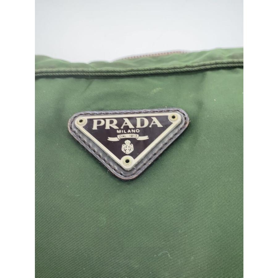 PRADA◇シミスレ傷有り/三角ロゴプレート/トライアングルロゴ