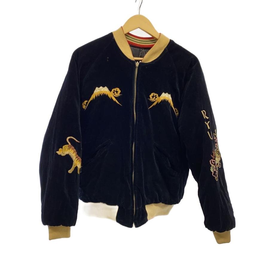 TAILOR 東洋◇虎/刺繍/別珍/スカジャン/リバーシブル/M/スウェード