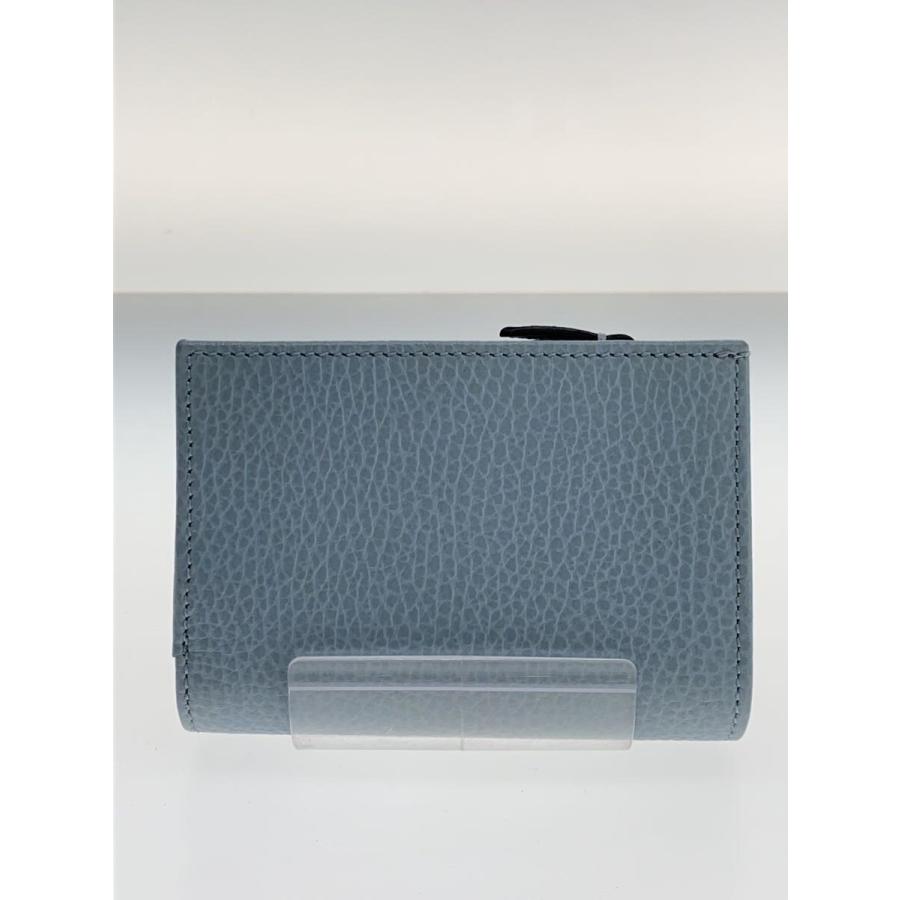 GUCCI◇日本限定/ダブルG/バイカラースモールウォレット/レザー/BLU