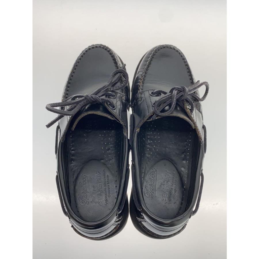 Paraboot◇BEAMS BOY別注 MALO/デッキシューズ/3/BLK/レザー/1121