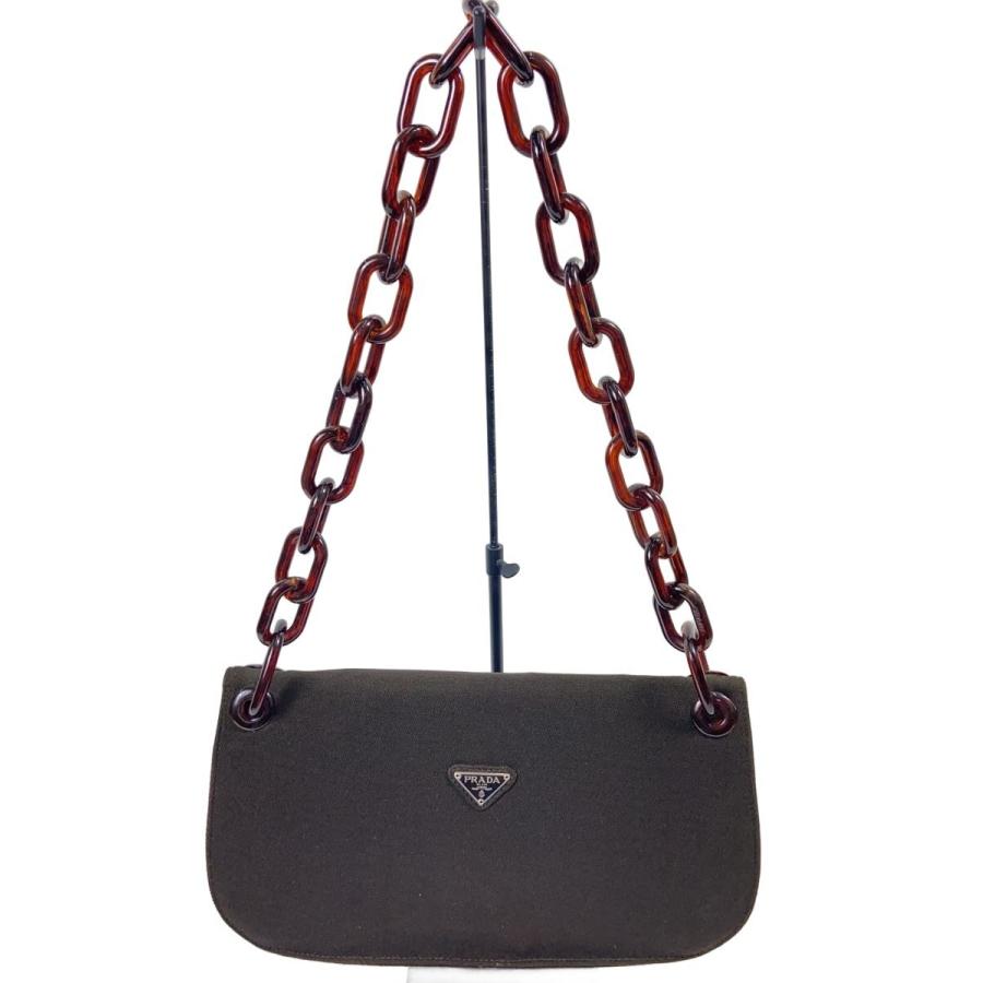 PRADA◇CHAIN SHOULDERBAG/プラチェーンバッグ/ショルダーバッグ