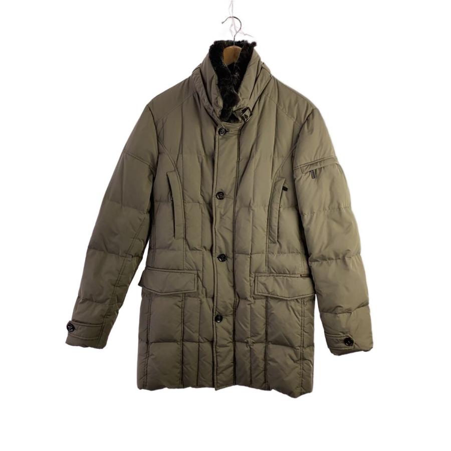 MOORER◇ダウンジャケット/50/ナイロン/KHK/無地/VALENTE KM2