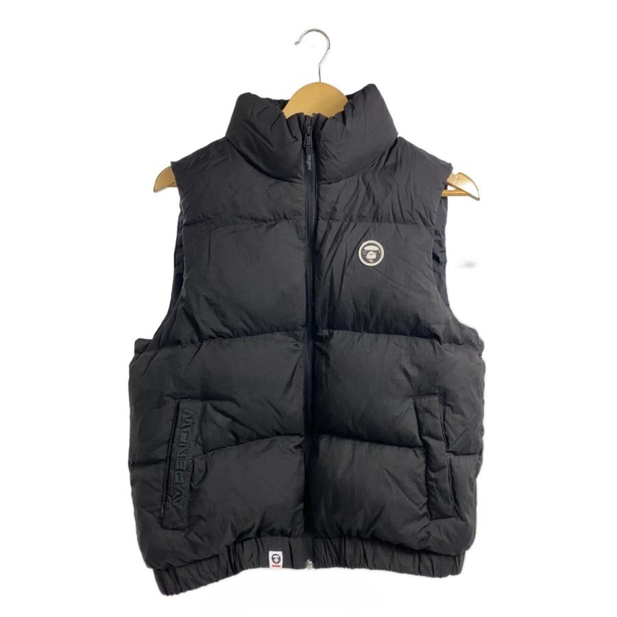 AAPE BY A BATHING APE◇AAPE NOW DOWN VEST/ダウンベスト/S/ナイロン