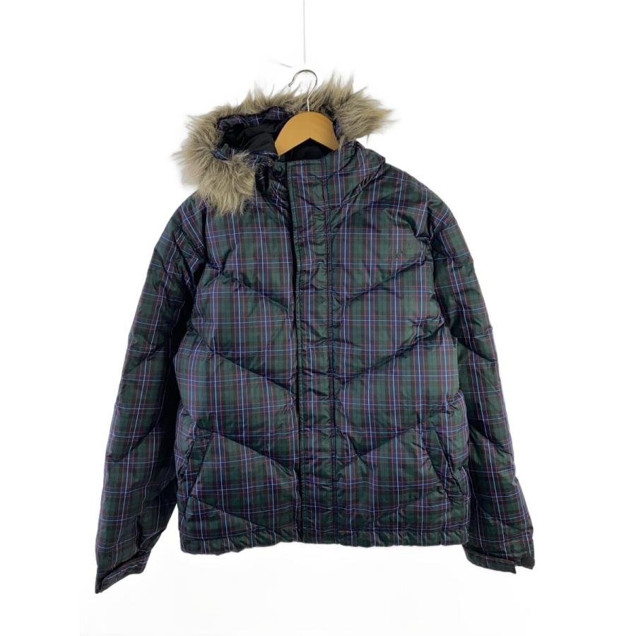 STUSSY◇ダウンジャケット/L/ポリエステル/GRN/チェック : セカンド