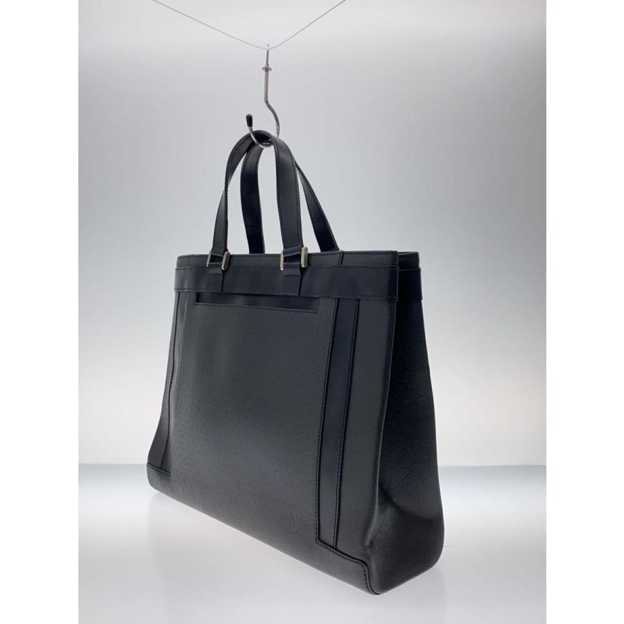 LOUIS VUITTON◇トートバッグ/レザー/BLK/無地 : セカンドストリート