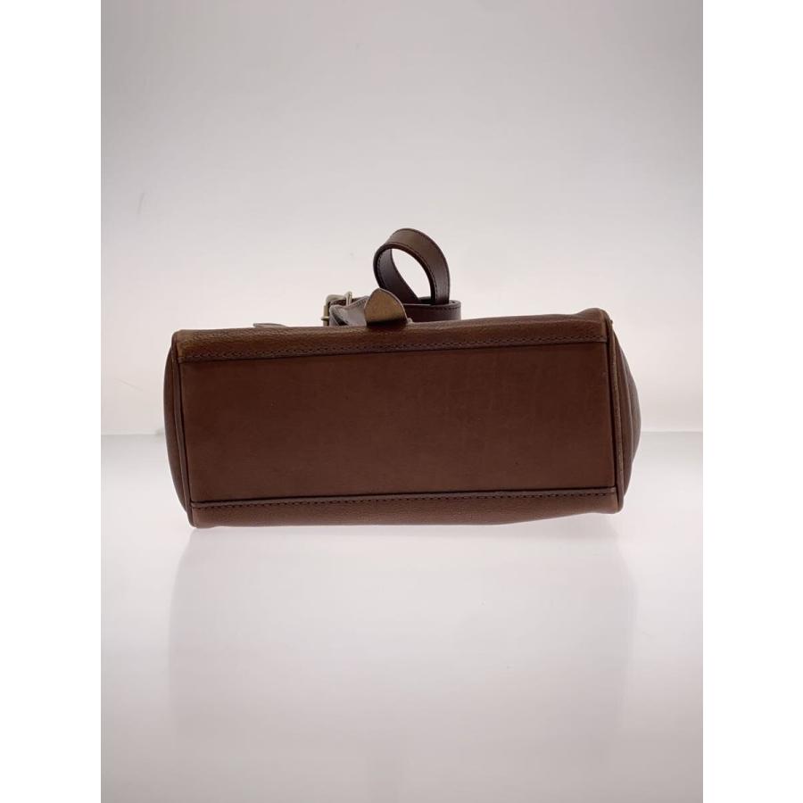 SOMES SADDLE◇ショルダーバッグ/レザー/BRW/無地 : セカンド