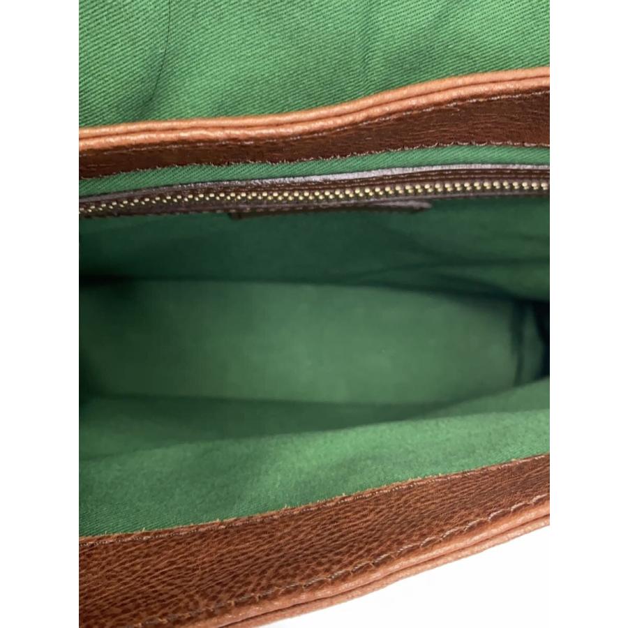 SOMES SADDLE◇ショルダーバッグ/レザー/BRW/無地 : セカンド