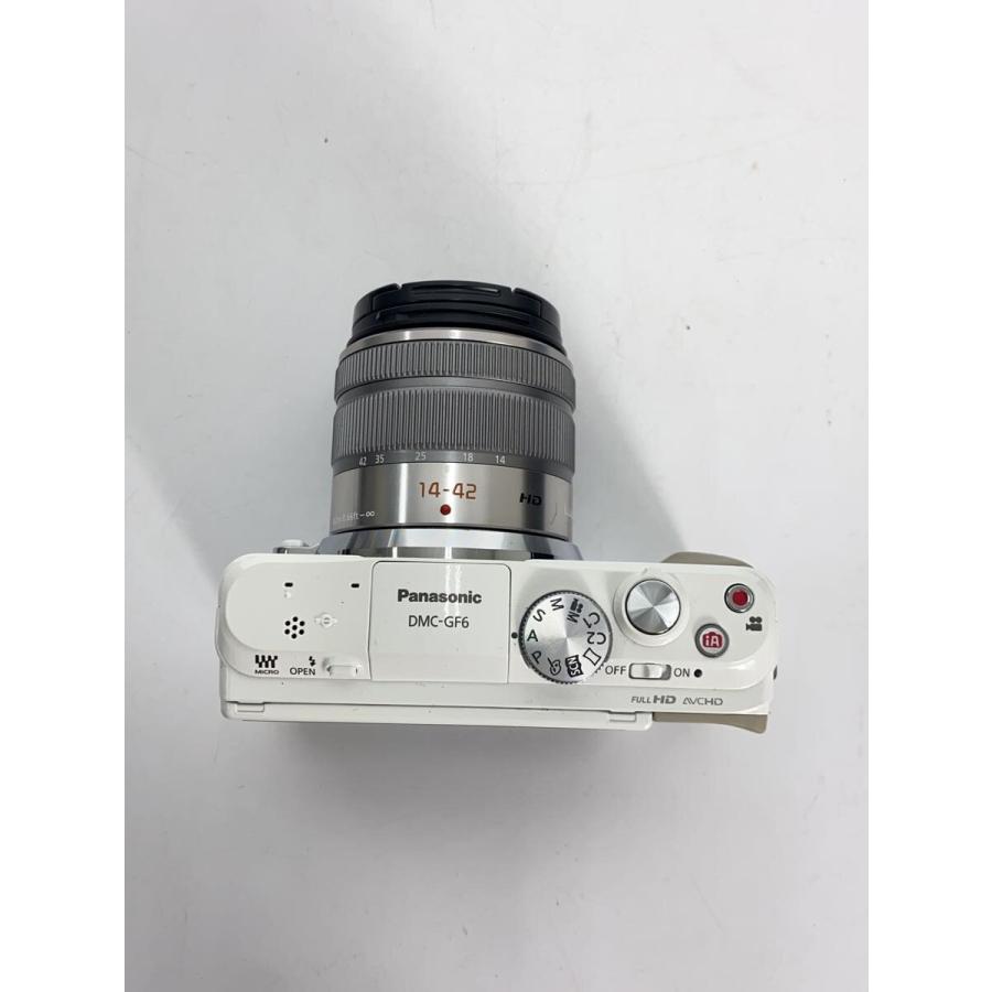 Panasonic◇デジタル一眼カメラ LUMIX DMC-GF6W-W ダブルズームレンズ