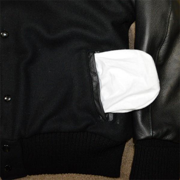 DeLong（デロング） オールブラック 無地 スタジャン DeLONG ALLBLACK