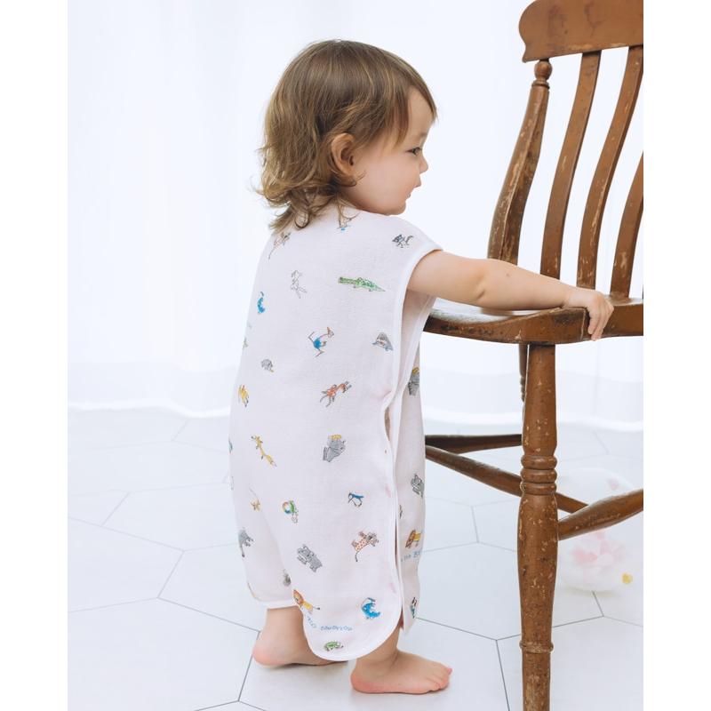 出産祝い コンテックス ベビー スリーパー 日本製 トロワガーゼ 3重