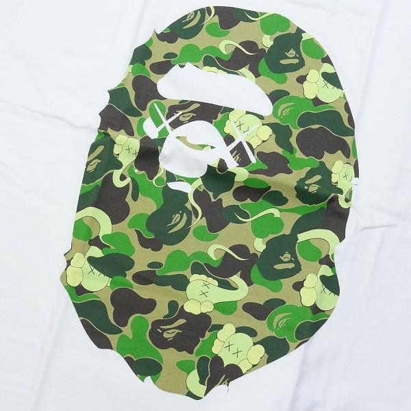 ア ベイシング エイプ A BATHING APE ×KAWS カウズ ABCサル迷彩柄サル