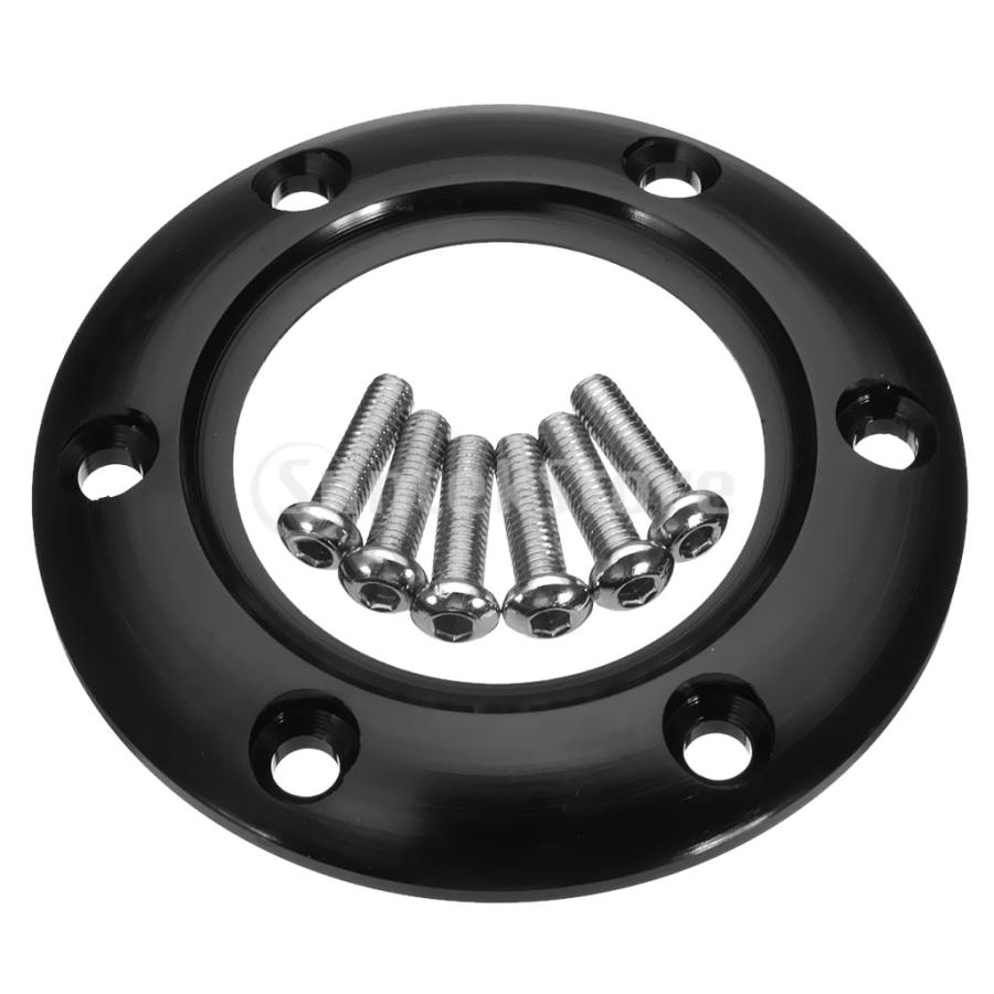 90mm 6穴 ステアリングホイール ハンドルホーンボタン センターリング