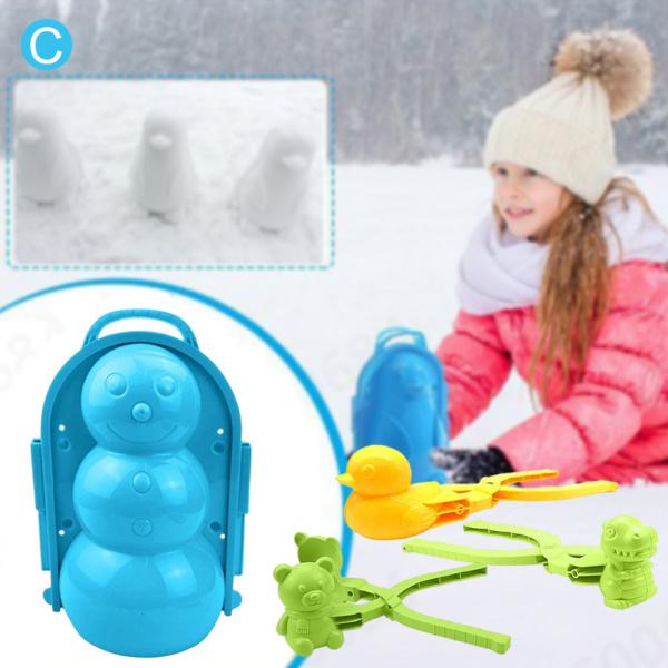 雪遊びセット 4点セット 雪玉製造器 雪玉作り 砂のボール 雪合戦
