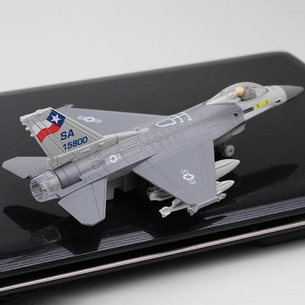 1：100 F-16戦闘機ダイキャスト合金戦闘機モデル（スタンドグレー付き