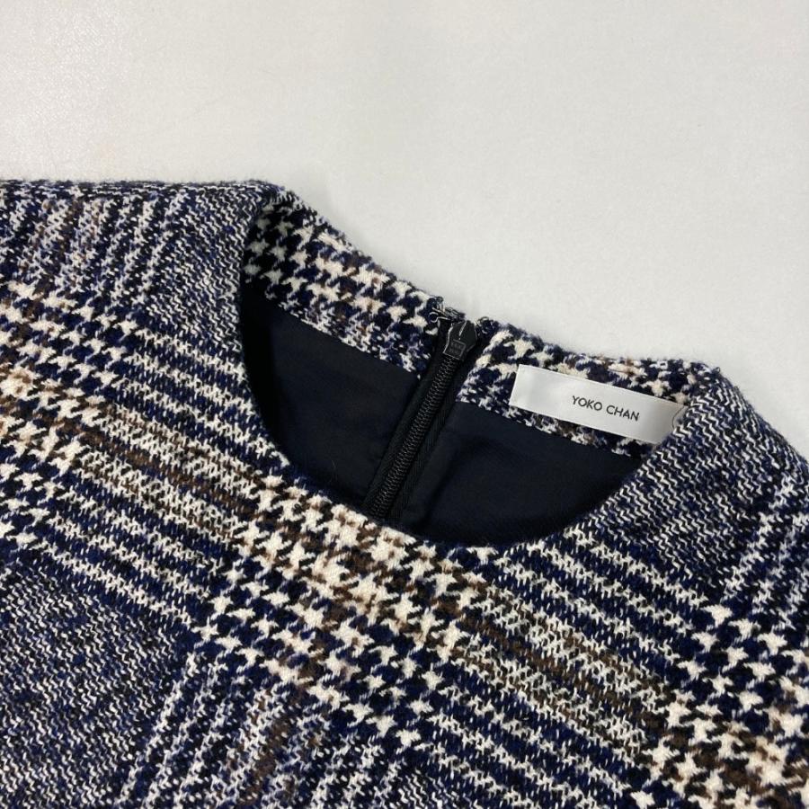 YOKO CHAN（ヨーコチャン） ワンピース チェック ネイビー系 38