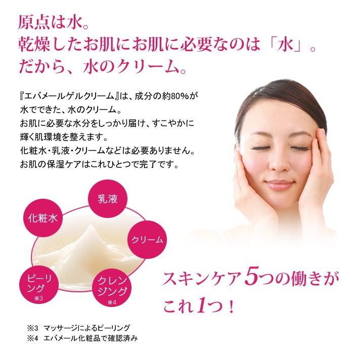 エバメール 正規品 オールインワンゲルクリーム ポンプ500g(S)と詰