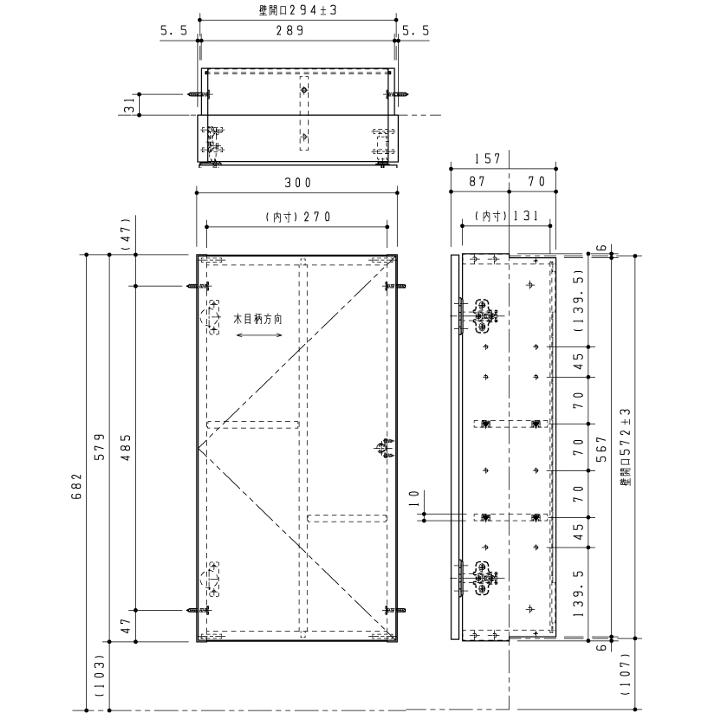 TOTO UGLD05 TOTO フロア収納キャビネット ワイド・埋込タイプ 扉
