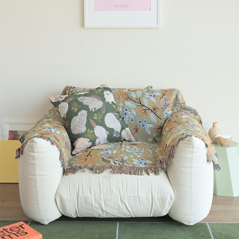 松尾ミユキ タペストリーラグ ラグ ブランケット ソファーカバー